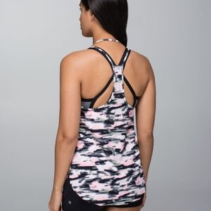 Lululemon Water Bound Singlet Wamo Camo Barely Pink